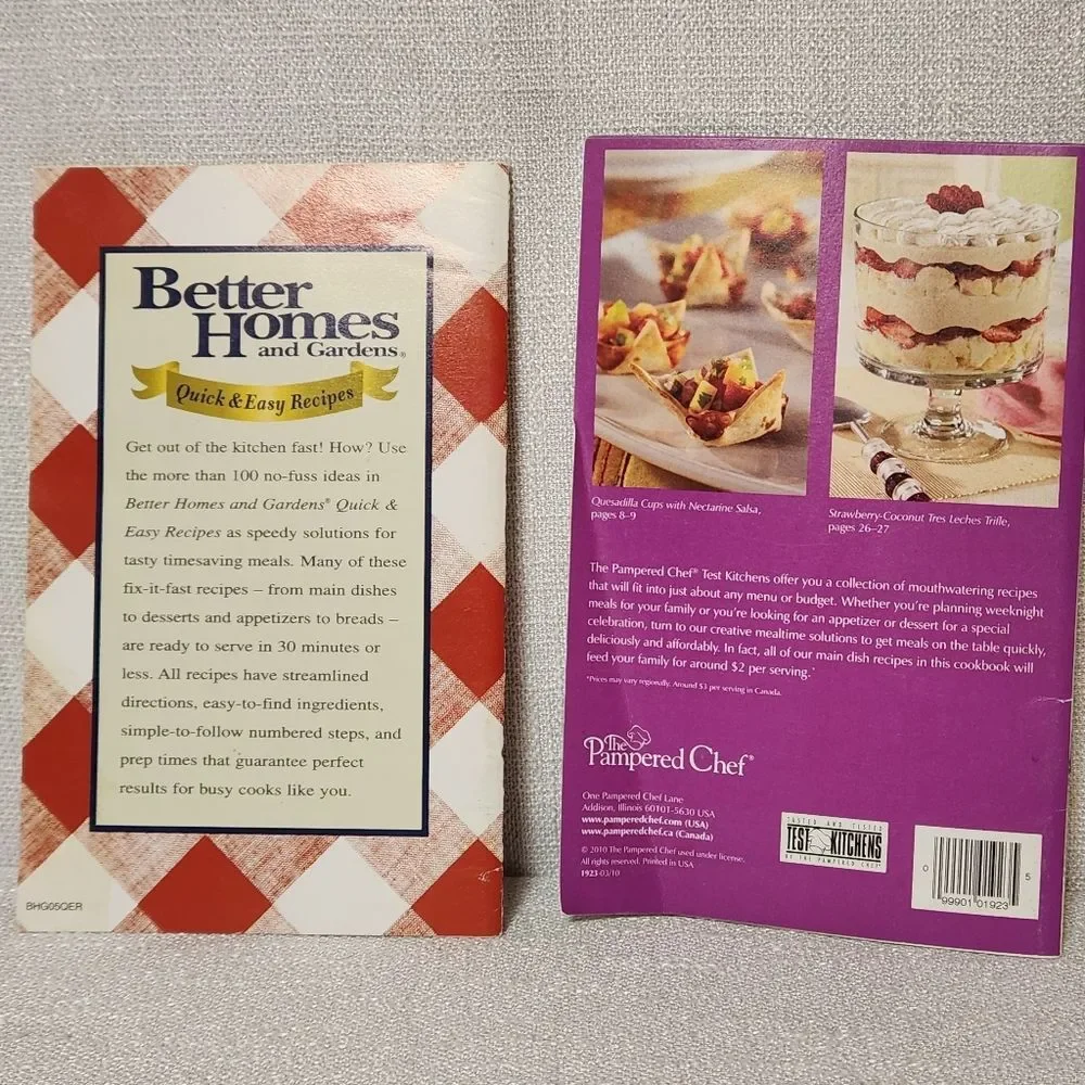🖤 Cookbook Pamphlet Books Prevention Better Homes Pampered Chef Italian